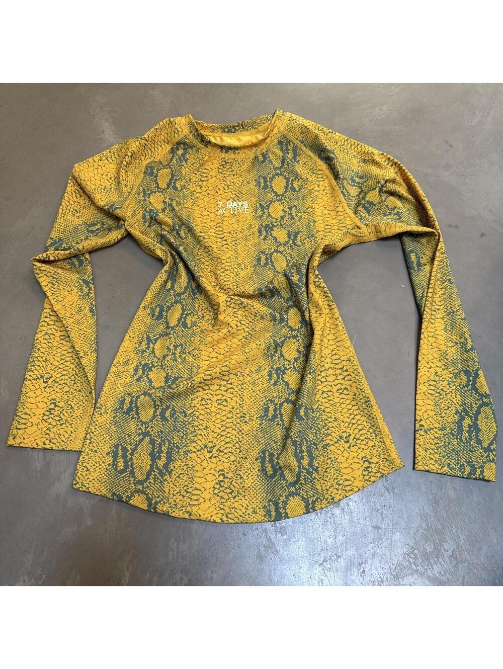 7 Days Active Women's Yellow and Gold Shirt